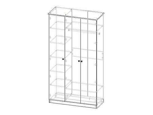 Шкаф распашной Монреаль-3