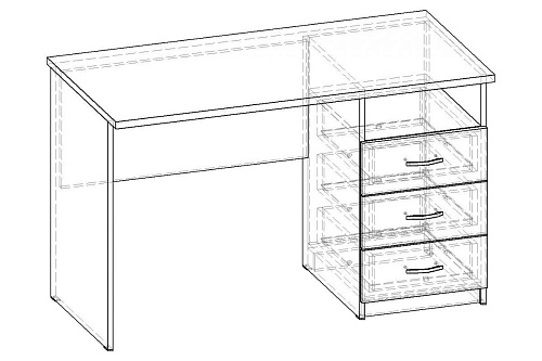 Письменный стол Лидер-3 1200 СП.005.1200-01
