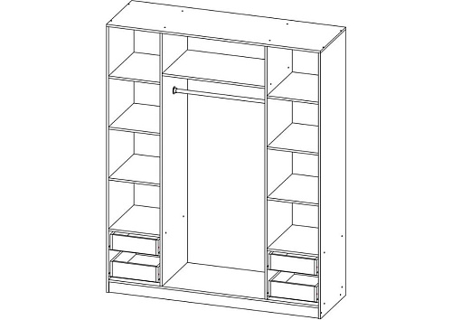 Шкаф распашной Зодиак 4.6